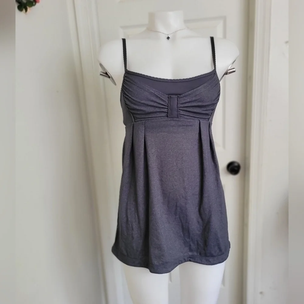 Lululemon Gray Spaghetti Strap Top